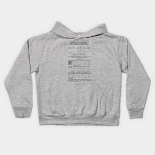 Shakespeare renaissance poet bookish English teacher Kids Hoodie